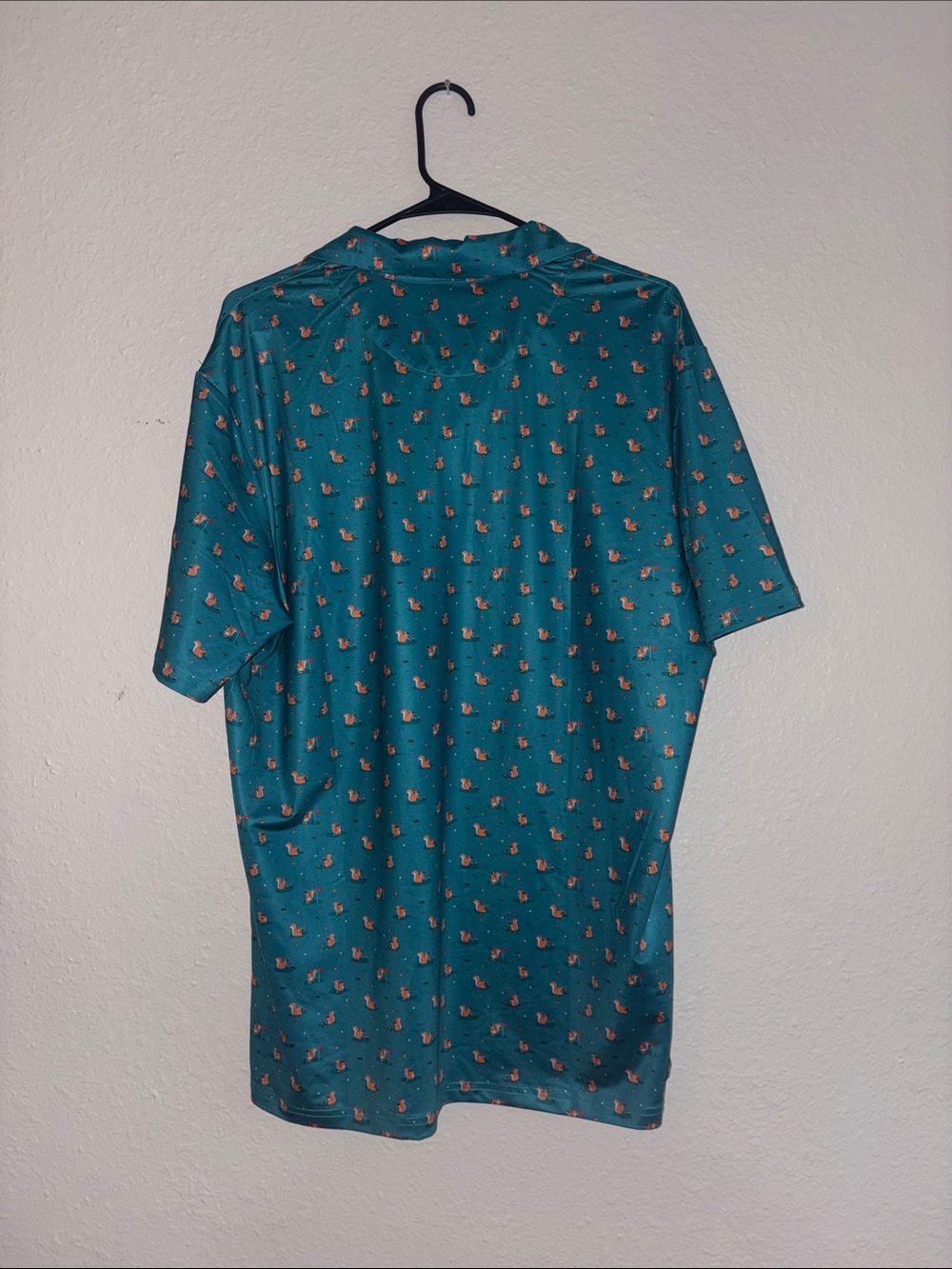 Bogey Bros Navy Golf Polo with Yellow Duck Print - Picture 11 of 16